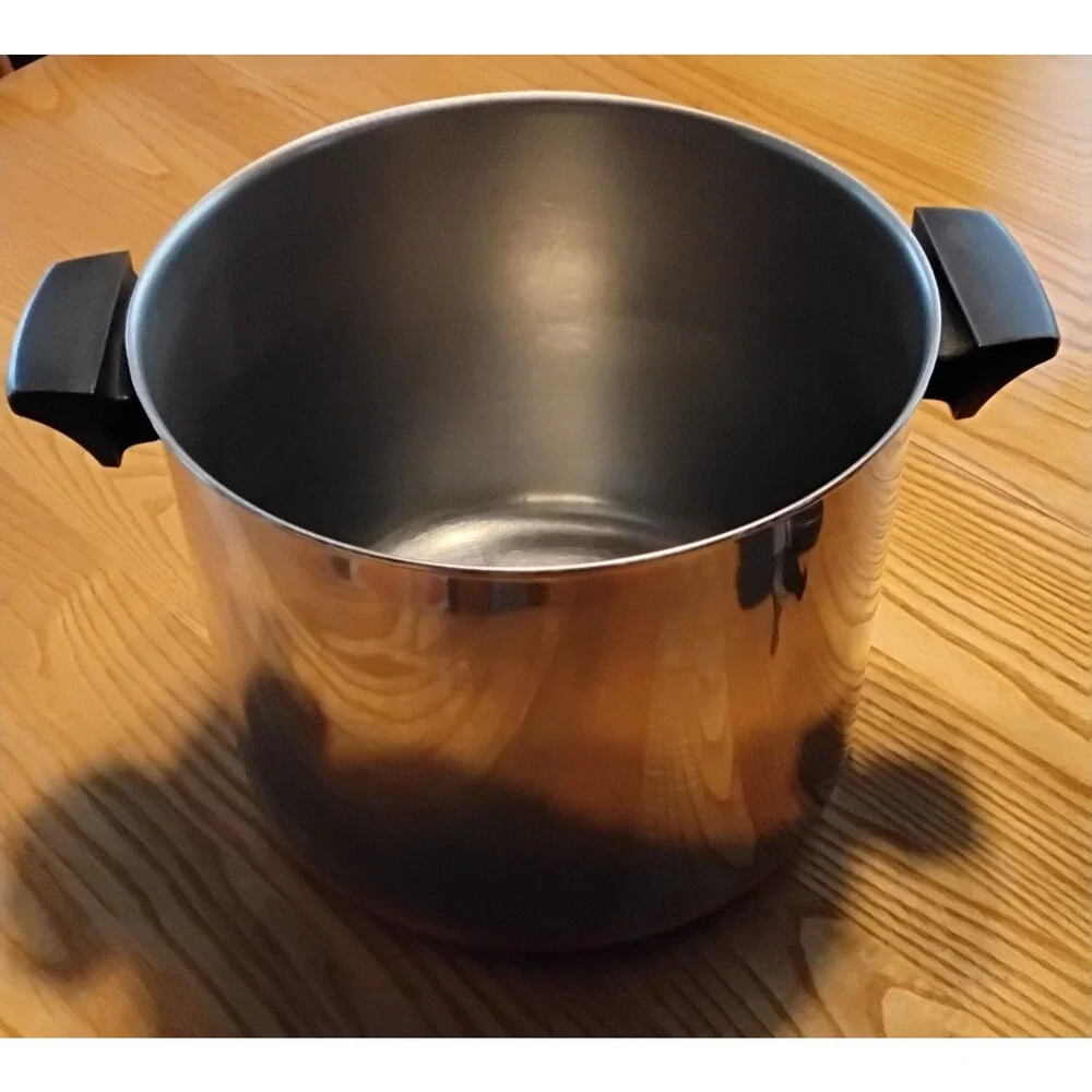 Revere Ware Vintage 8 Qt 92 b SS Copper Clad Bottom Stock Pot No Lid Illonois